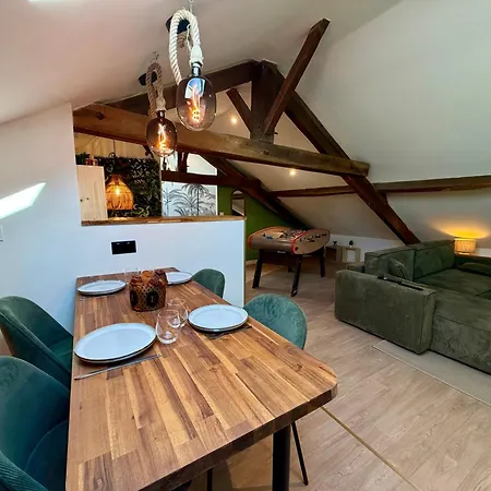 Le Jungle Loft, Lit King Size, Baby-foot & Design Appartement